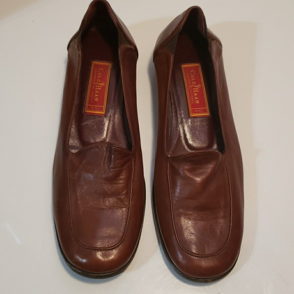 Cole Haan Burgundy Leather Loafers
